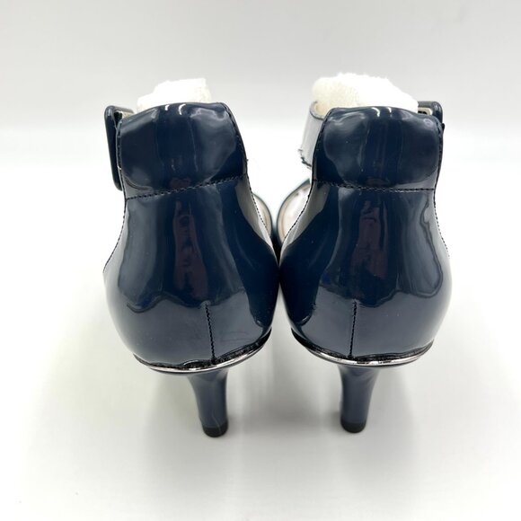 Anne Klein Womens Size 6 Fabulist Navy Blue D'Orsay Pumps‎ Heels Shoes - Picture 7 of 13